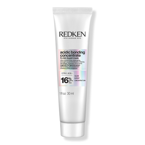 Redken Acidic Bonding Concentrate Hair Mask - Hydrating 5 Minute Liquid Mask, Bond Building & Strengthening, For Dry, Damaged Hair