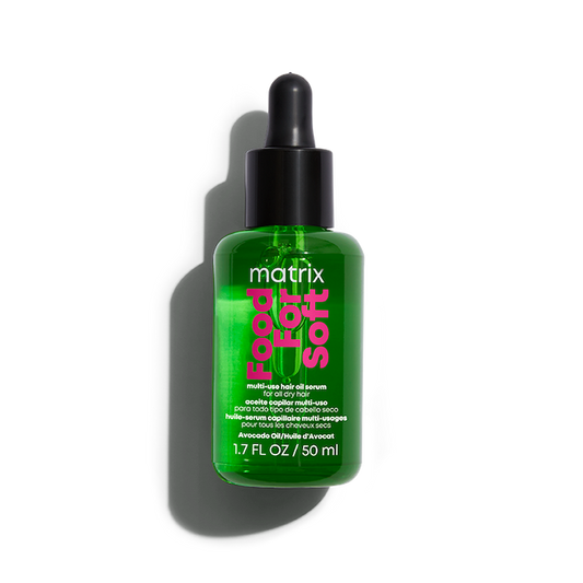 MATRIX Food For Soft Hair Serum Oil For Dry, Brittle and All Hair Types - Softens, Smooths and Adds Shine With Heat Protection, Repairing Leave In With Avocado Oil