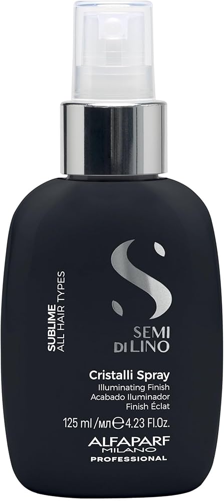 Alfaparf Milano Semi Di Lino Sublime Cristalli Smoothing Finishing Spray - Lightweight - Provides Shine and Protection