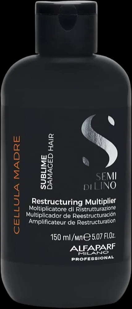 ALFAPARF MILANO Semi di Lino Sublime Cellula Madre Restructuring Multiplier for Damaged Hair - Repairs and Reconstructs for Healthy Hair - Protects and Enhances Cosmetic Color