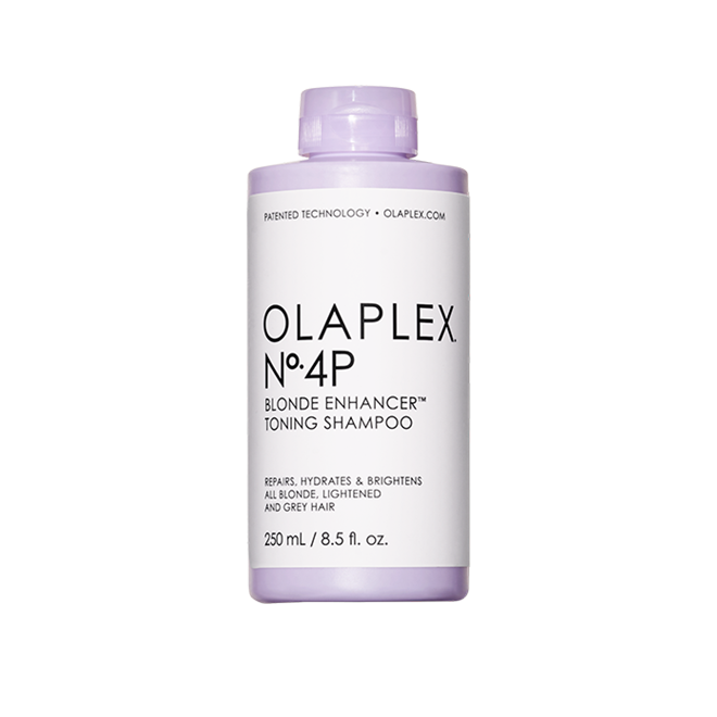 Olaplex No. 4P Blonde Enhancer Purple Toning Shampoo, Repairs, Hydrates, & Brightens All Blonde, Lightened, & Grey Hair