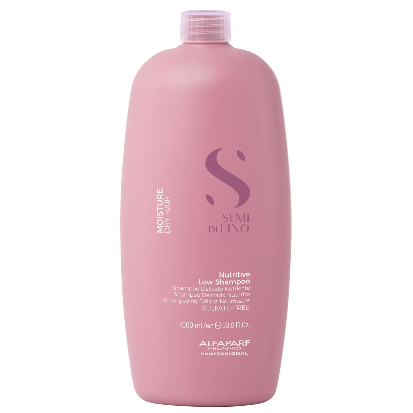 Alfaparf Milano Semi Di Lino Moisture Nutritive Sulfate Free Shampoo for Dry Hair - Paraben and Paraffin Free