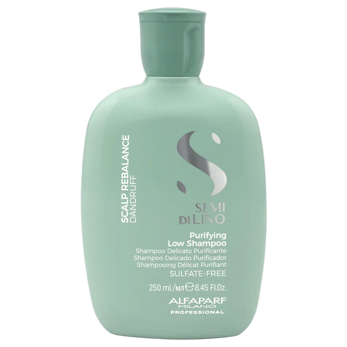 Alfaparf Milano Semi Di Lino Scalp Rebalance Shampoo for Dry Scalp - Sulfate Free Shampoo - For Excessive Oiliness and Flakes