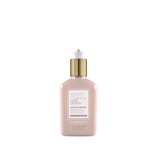 ALFAPARF MILANO Lisse Design Keratin Therapy Hair Serum - Anti-Frizz Control - Smoothing - Heat Protection and Damaged Hair Treatment - Leave-In Collagen and Keratin Protein Serum