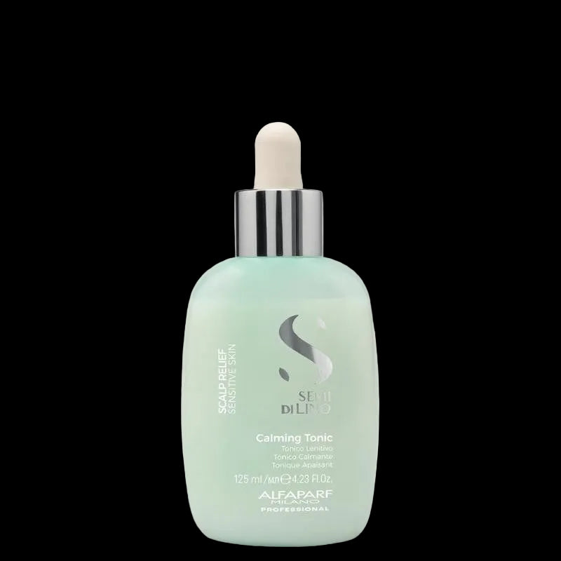 Alfaparf Milano Semi Di Lino Scalp Relief Calming Tonic for Sensitive Skin - Calming Dry Scalp Treatment & Scalp Detox to Soothe, Sleek and Shine