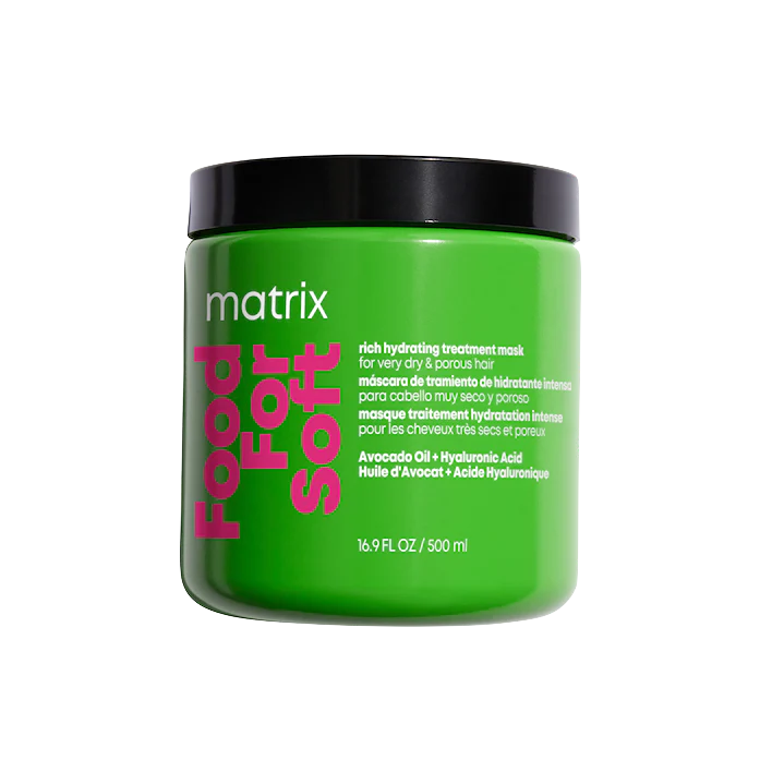 MATRIX Food For Soft Rich Hydrating Mask - For Dry & Brittle Hair, Adds Shine & Softness, With Avocado Oil & Hyaluronic Acid, Replenishes Moisture