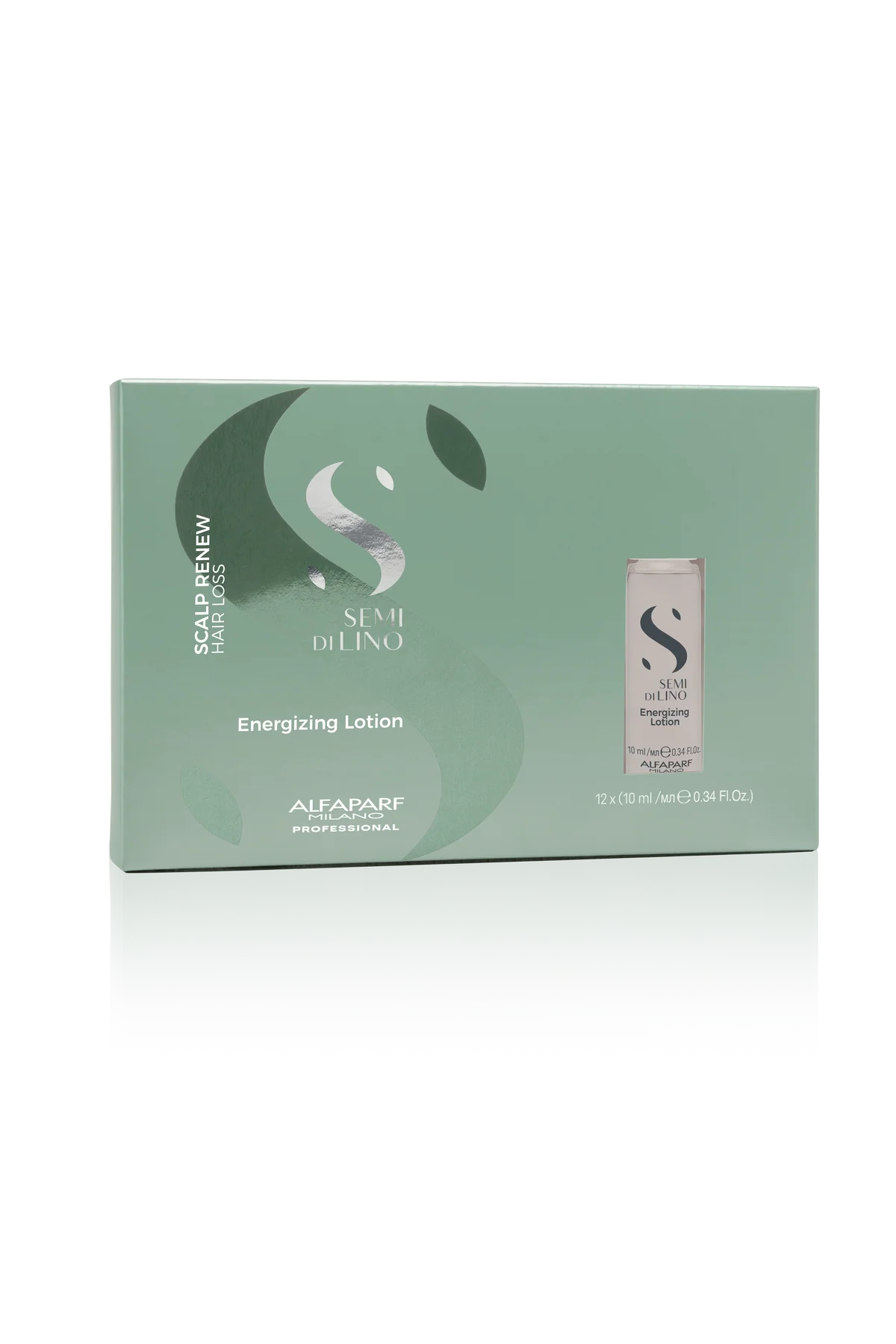 Alfaparf Milano Semi Di Lino Scalp Renew Energizing Tonic for Thinning Hair - Scalp Treatment for Hair Loss & Regrowth - Strengthens and Stimulates Hair Fiber 12 vials