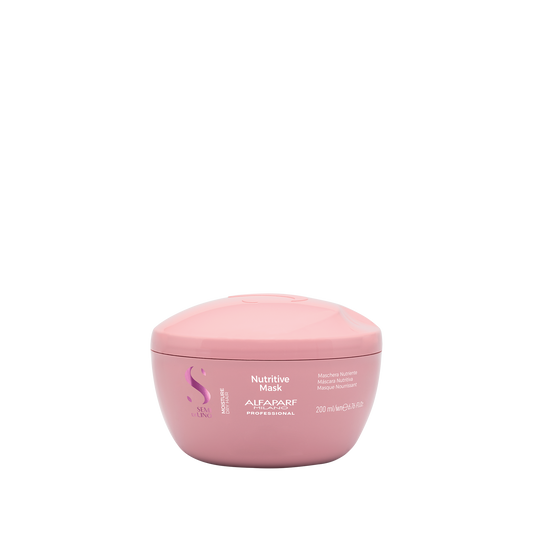Alfaparf Milano Semi Di Lino Moisture Nutritive Mask for Dry Hair - Safe on Color Treated Hair - Sulfate, Paraben and Paraffin Free