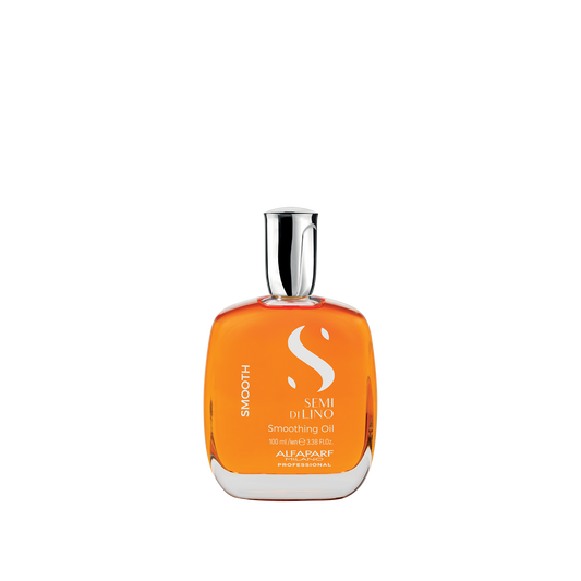 ALFAPARF MILANO Semi di Lino Smoothing Hair Oil Treatment - Frizz Control Oil to Brighten Hair + Protect from Heat & Humidity- Hair Serum for Damaged & Dry Hair