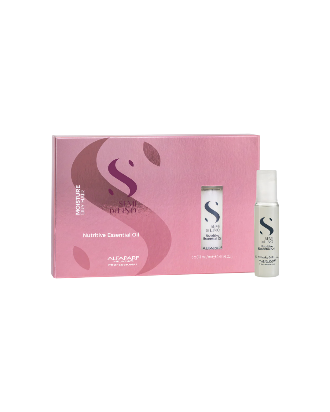 Alfaparf Milano Semi Di Lino Moisture Nutritive Essential Oil Ampoule And Includes 6 Vials