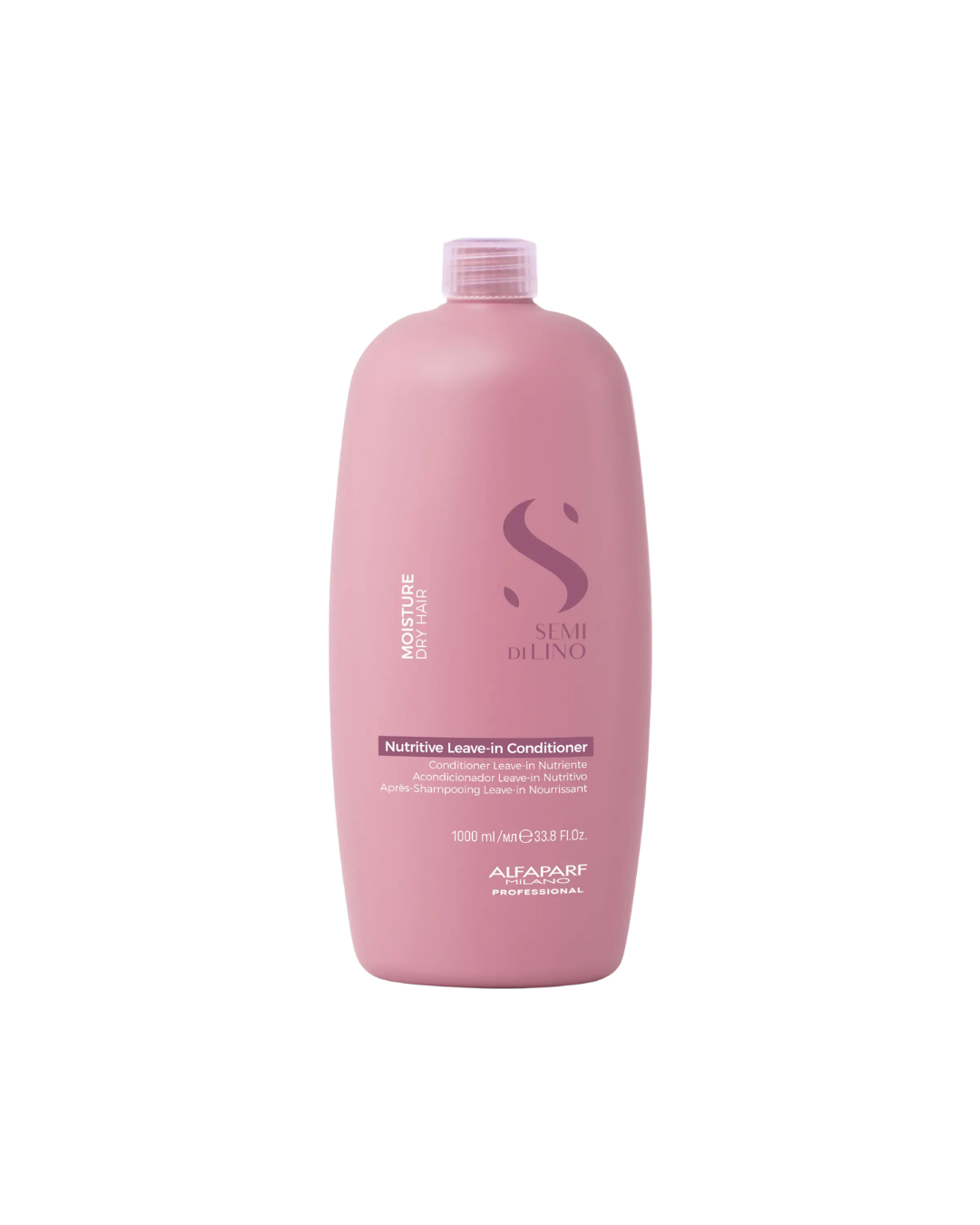 Alfaparf Milano Semi Di Lino Moisture Nutritive Leave-in Sulfate Free Conditioner for Dry Hair - Professional Salon Quality - SLS, Paraben and Paraffin Free