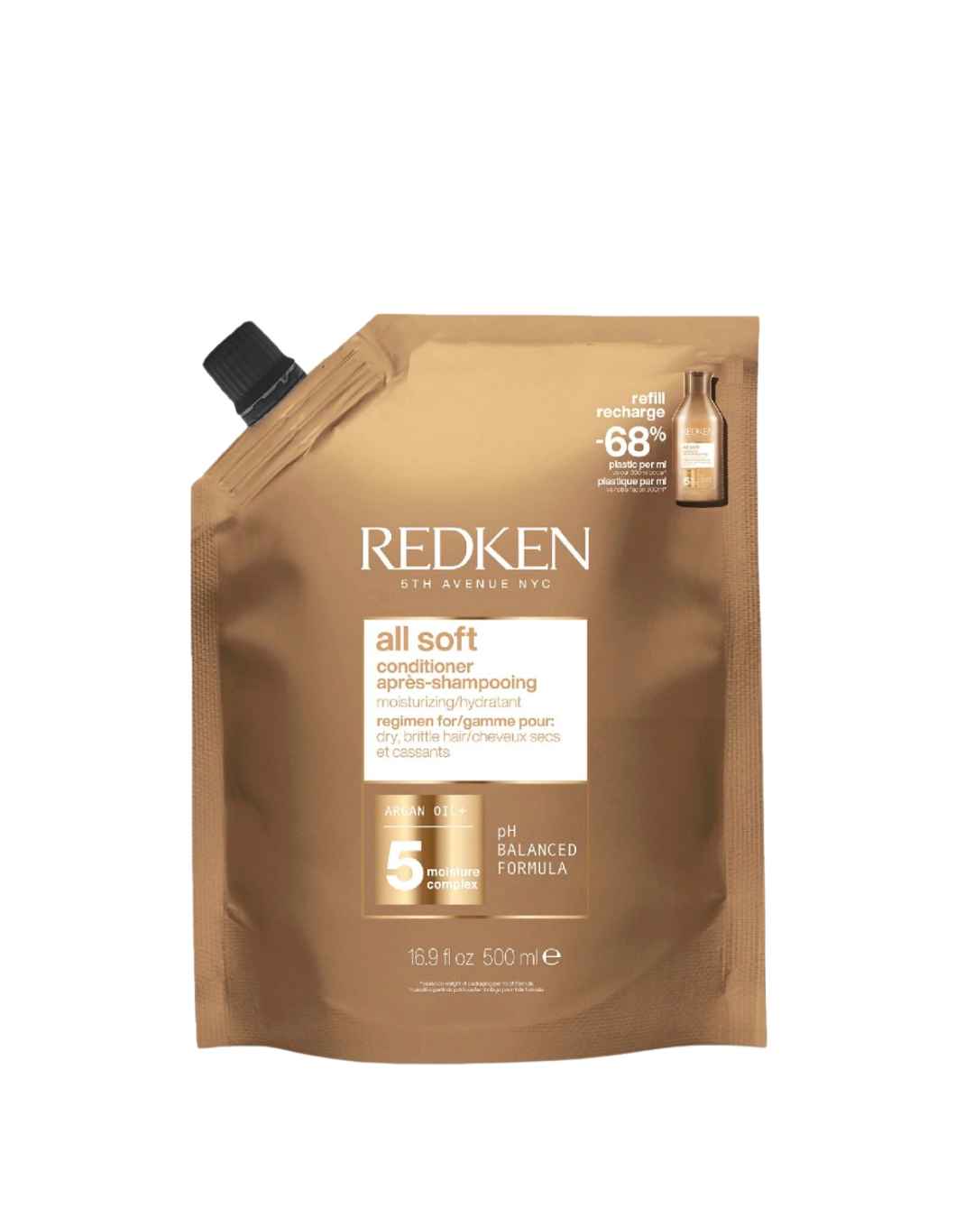 Redken All Soft Argan Oil Conditioner | For Dry / Brittle Hair | Moisturizes & Provides Intense Softness | With Argan Oil