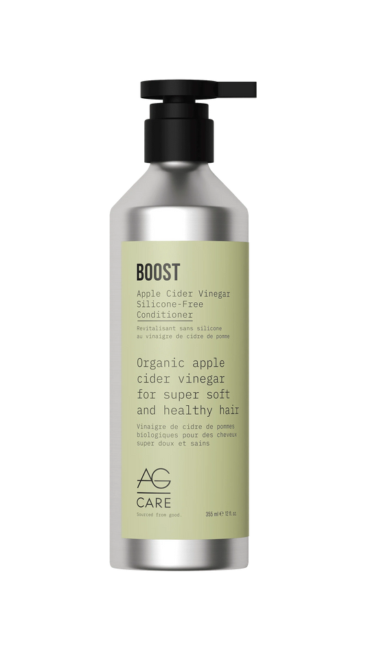 AG Care Boost Apple Cider Vinegar Conditioner with Mango Seed Butter - Clarifying Conditioner Deep Moisturizing for High Shine and Healthy Hair