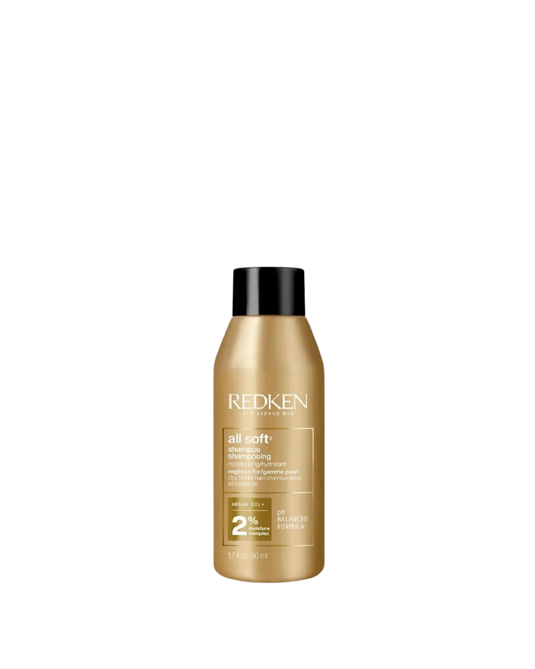 Redken All Soft Shampoo - Moisturizes & Hydrates Dry, Brittle Hair, Gently Cleanses and Softens, With Argan Oil, Safe For Color-Treated Hair, Refillable