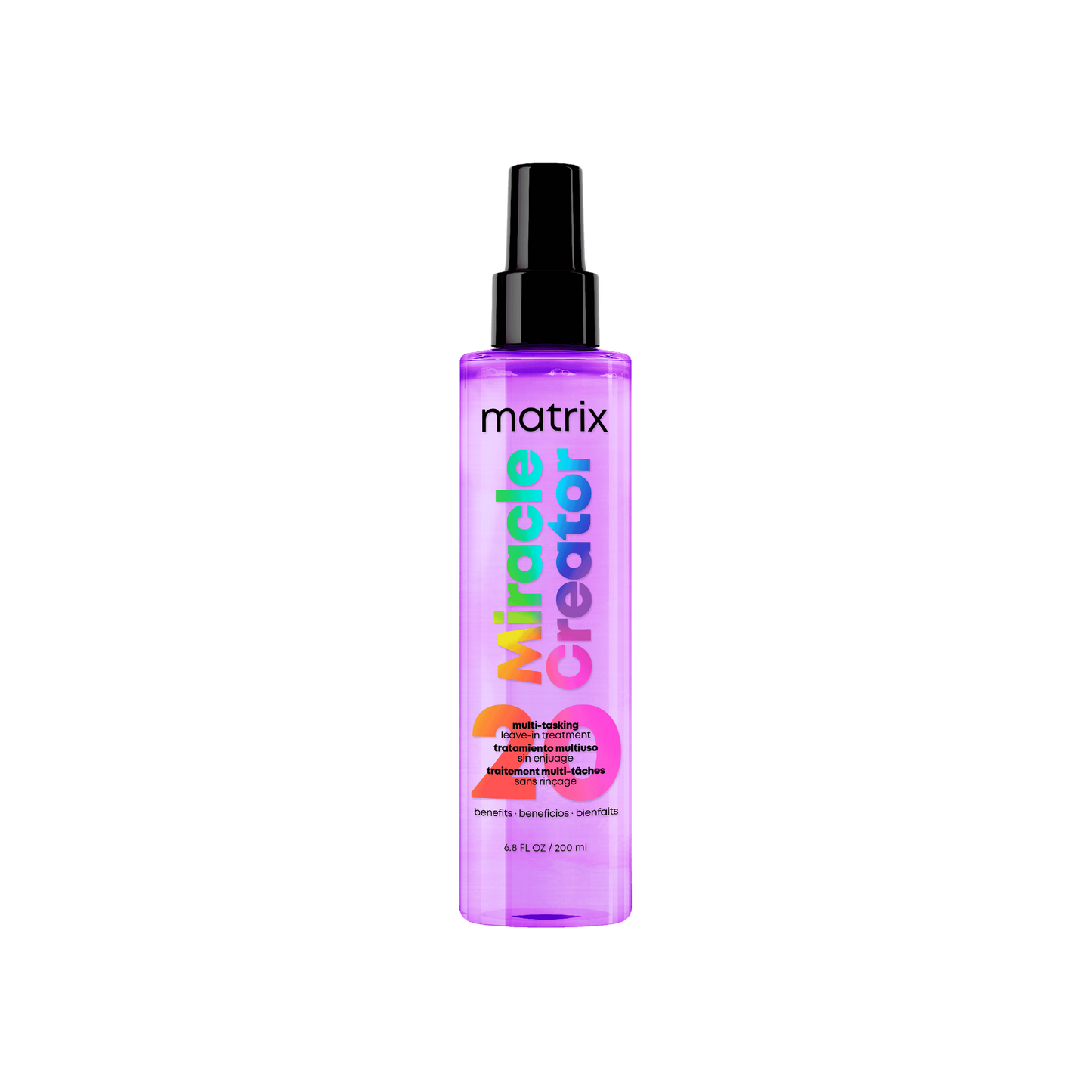 Matrix Miracle Creator Leave-In Conditioner Spray - Heat Protectant, Anti-Frizz, Moisturizing & Detangling, For Damaged Hair, Sulfate Free