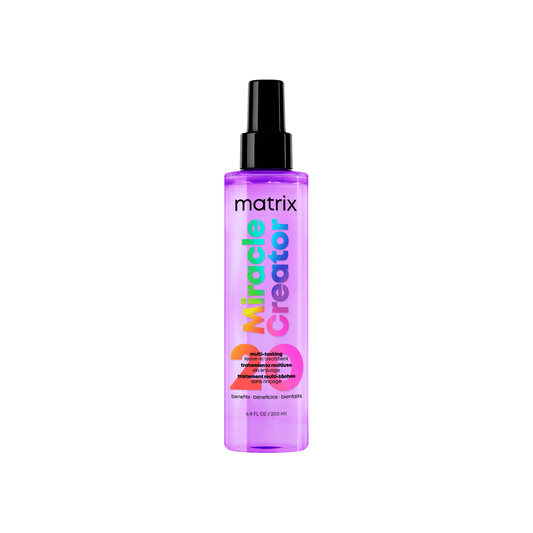 Matrix Miracle Creator Leave-In Conditioner Spray - Heat Protectant, Anti-Frizz, Moisturizing & Detangling, For Damaged Hair, Sulfate Free