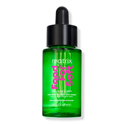 MATRIX Food For Soft Hair Serum Oil For Dry, Brittle and All Hair Types - Softens, Smooths and Adds Shine With Heat Protection, Repairing Leave In With Avocado Oil