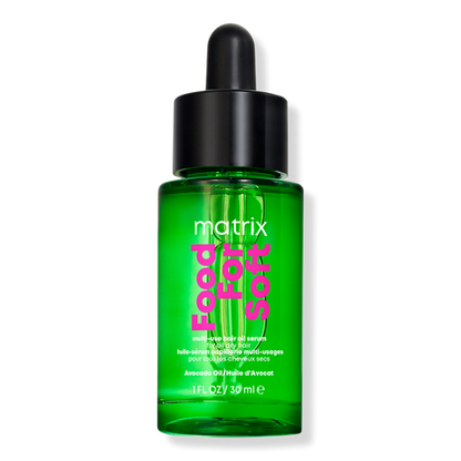 MATRIX Food For Soft Hair Serum Oil For Dry, Brittle and All Hair Types - Softens, Smooths and Adds Shine With Heat Protection, Repairing Leave In With Avocado Oil