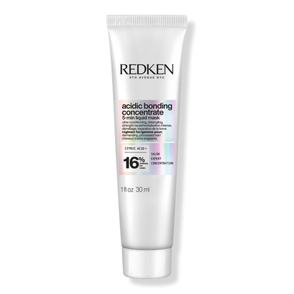Redken Acidic Bonding Concentrate Hair Mask - Hydrating 5 Minute Liquid Mask, Bond Building & Strengthening, For Dry, Damaged Hair