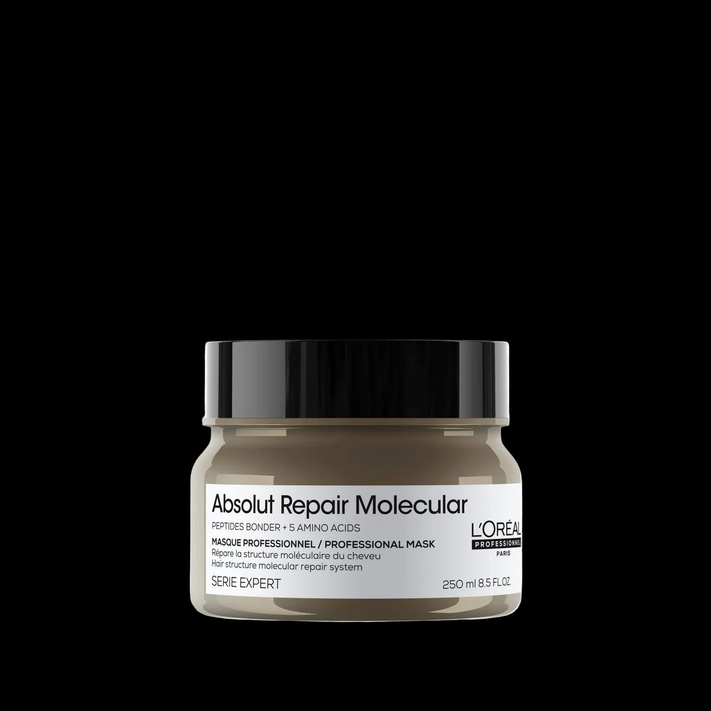 L'Oréal Professionnel Paris Absolut Repair Molecular Hair Mask - Repairs Damage & Restores Strength For Extremely Dry Damaged Hair, Extra Detangling & Hydration, Peptides Bonder