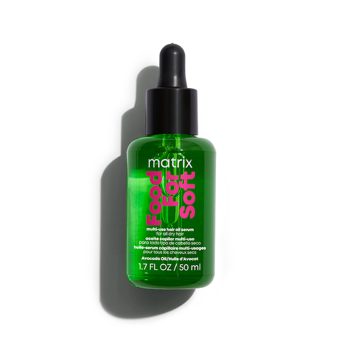 MATRIX Food For Soft Hair Serum Oil For Dry, Brittle and All Hair Types - Softens, Smooths and Adds Shine With Heat Protection, Repairing Leave In With Avocado Oil