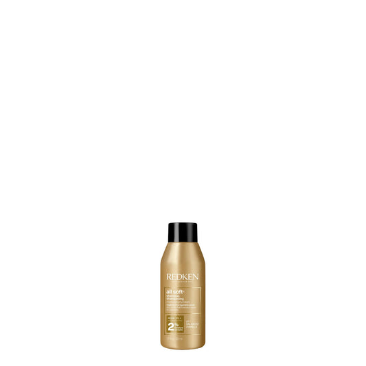 Redken All Soft Shampoo - Moisturizes & Hydrates Dry, Brittle Hair, Gently Cleanses and Softens, With Argan Oil, Safe For Color-Treated Hair, Refillable