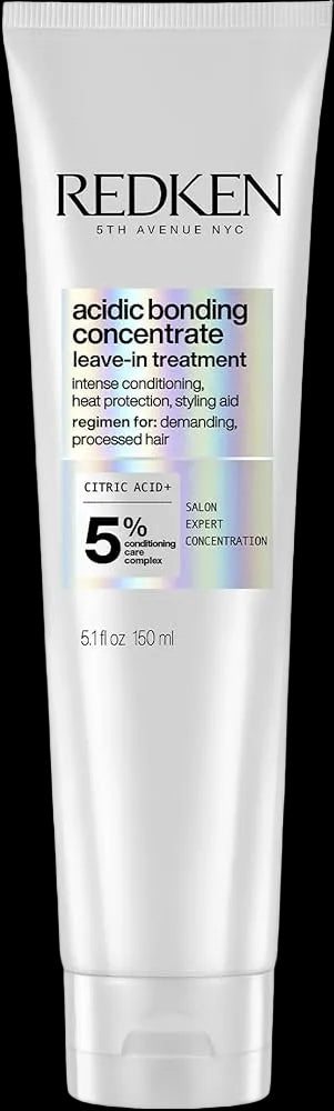 Redken Acidic Bonding Concentrate Leave In Conditioner - Hair Repair Treatment For Weak & Damaged Hair, Bond Building & Strengthening, Smooths & Provides Heat Protection