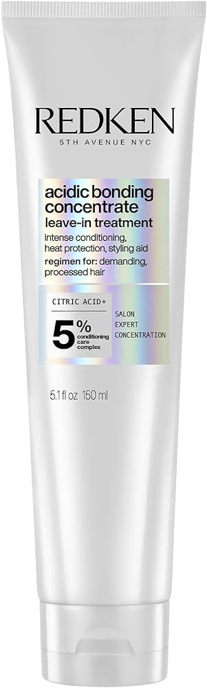 Redken Acidic Bonding Concentrate Leave In Conditioner - Hair Repair Treatment For Weak & Damaged Hair, Bond Building & Strengthening, Smooths & Provides Heat Protection