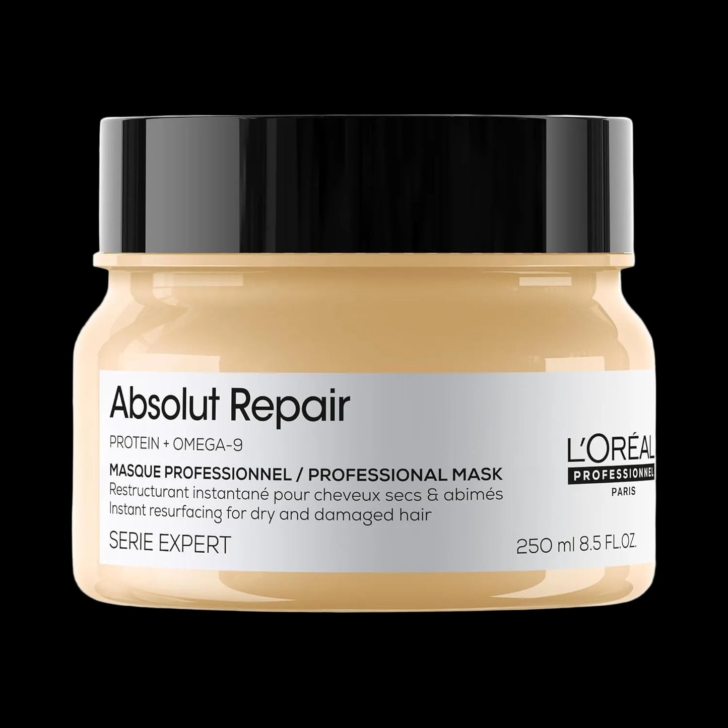 L'Oréal Professionnel Paris Absolut Repair Hair Mask - Nourishing Protein Treatment, Hydrates, Repairs Damage & Adds Shine, For Dry & Damaged Hair