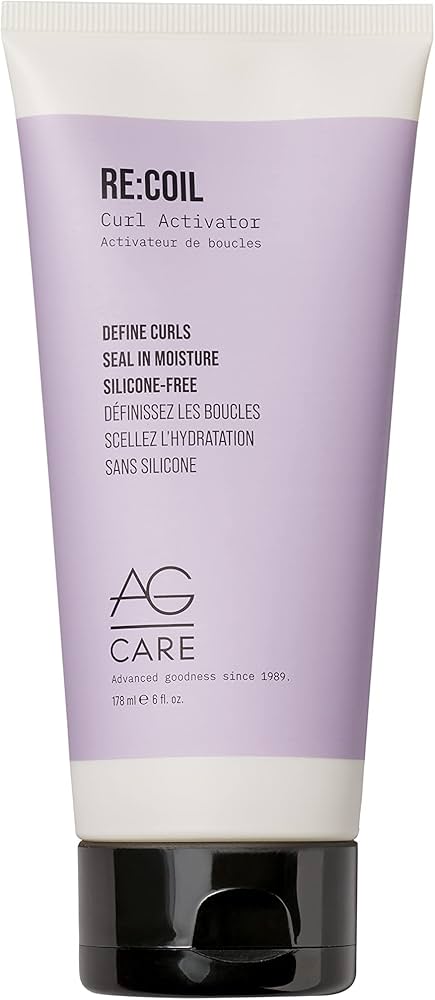 AG Care Re:Coil Curl Activator Curl Cream with Keratin Amino Acids - Ultra-Nourishing Curly Hair Cream for Defined, Healthy Curls