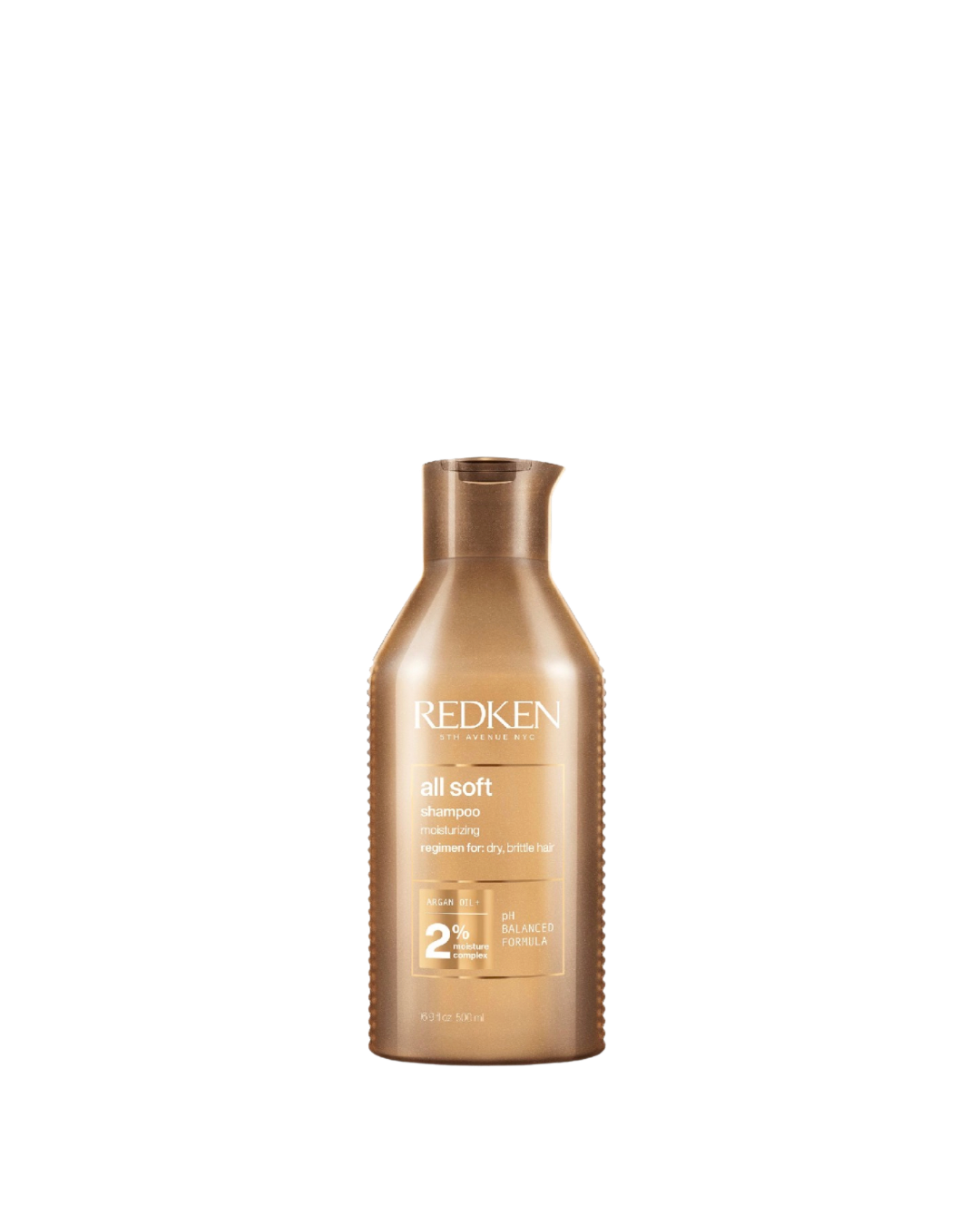 Redken All Soft Shampoo - Moisturizes & Hydrates Dry, Brittle Hair, Gently Cleanses and Softens, With Argan Oil, Safe For Color-Treated Hair, Refillable