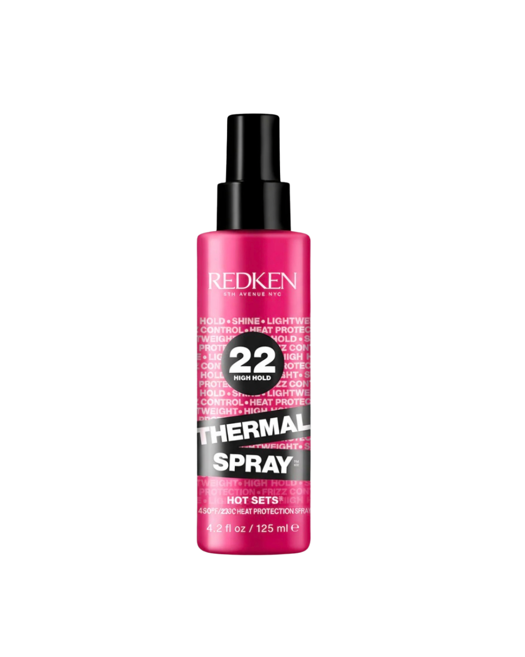 Redken Thermal Spray 22 High Hold - Thermal Heat Protectant and Setting Mist, For Curling and Flat Irons, Lasting Frizz Control & Protects Against Heat Damage