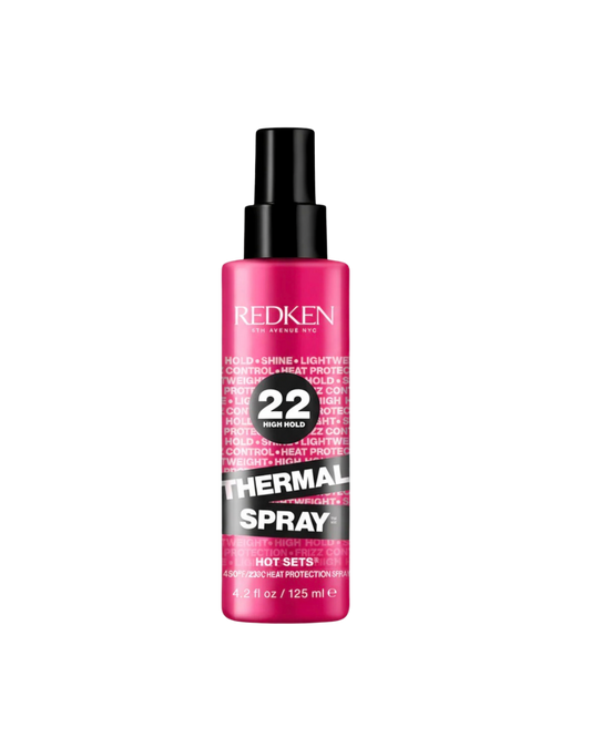 Redken Thermal Spray 22 High Hold - Thermal Heat Protectant and Setting Mist, For Curling and Flat Irons, Lasting Frizz Control & Protects Against Heat Damage
