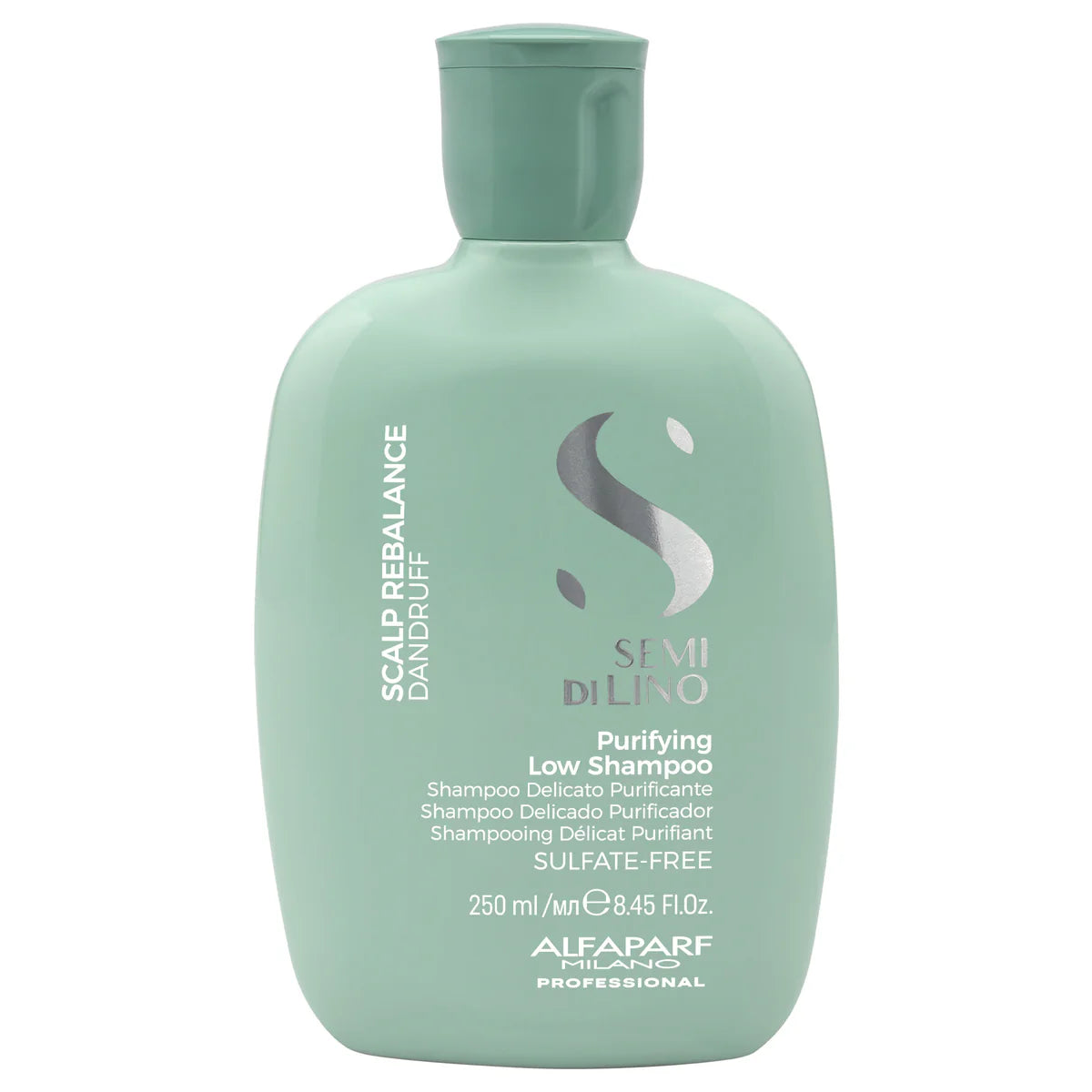 Alfaparf Milano Semi Di Lino Scalp Rebalance Shampoo for Dry Scalp - Sulfate Free Shampoo - For Excessive Oiliness and Flakes