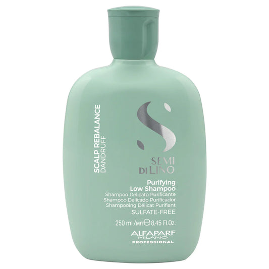 Alfaparf Milano Semi Di Lino Scalp Rebalance Shampoo for Dry Scalp - Sulfate Free Shampoo - For Excessive Oiliness and Flakes