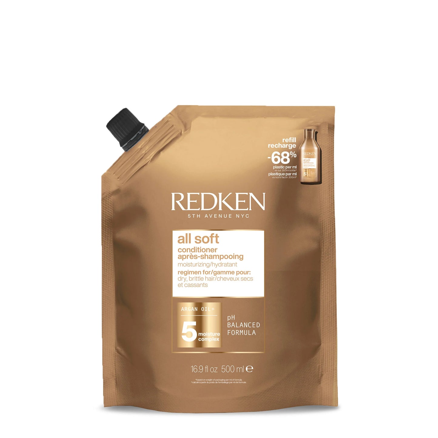 Redken All Soft Argan Oil Conditioner | For Dry / Brittle Hair | Moisturizes & Provides Intense Softness | With Argan Oil