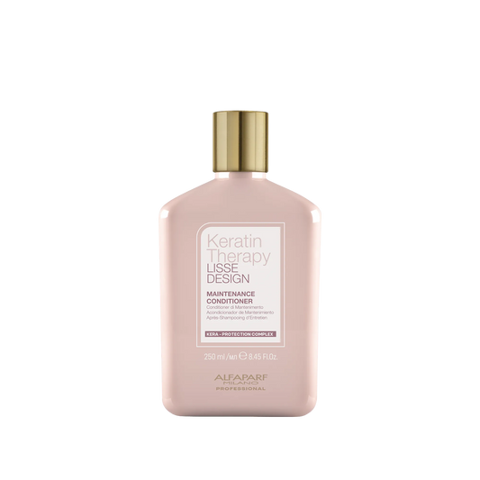ALFAPARF MILANO Lisse Design Keratin Conditioner for Damaged Hair - Maintains and Enhances Keratin Smoothing Treatment - Anti-Frizz - Straightening and Hydrating with Collagen and Keratin