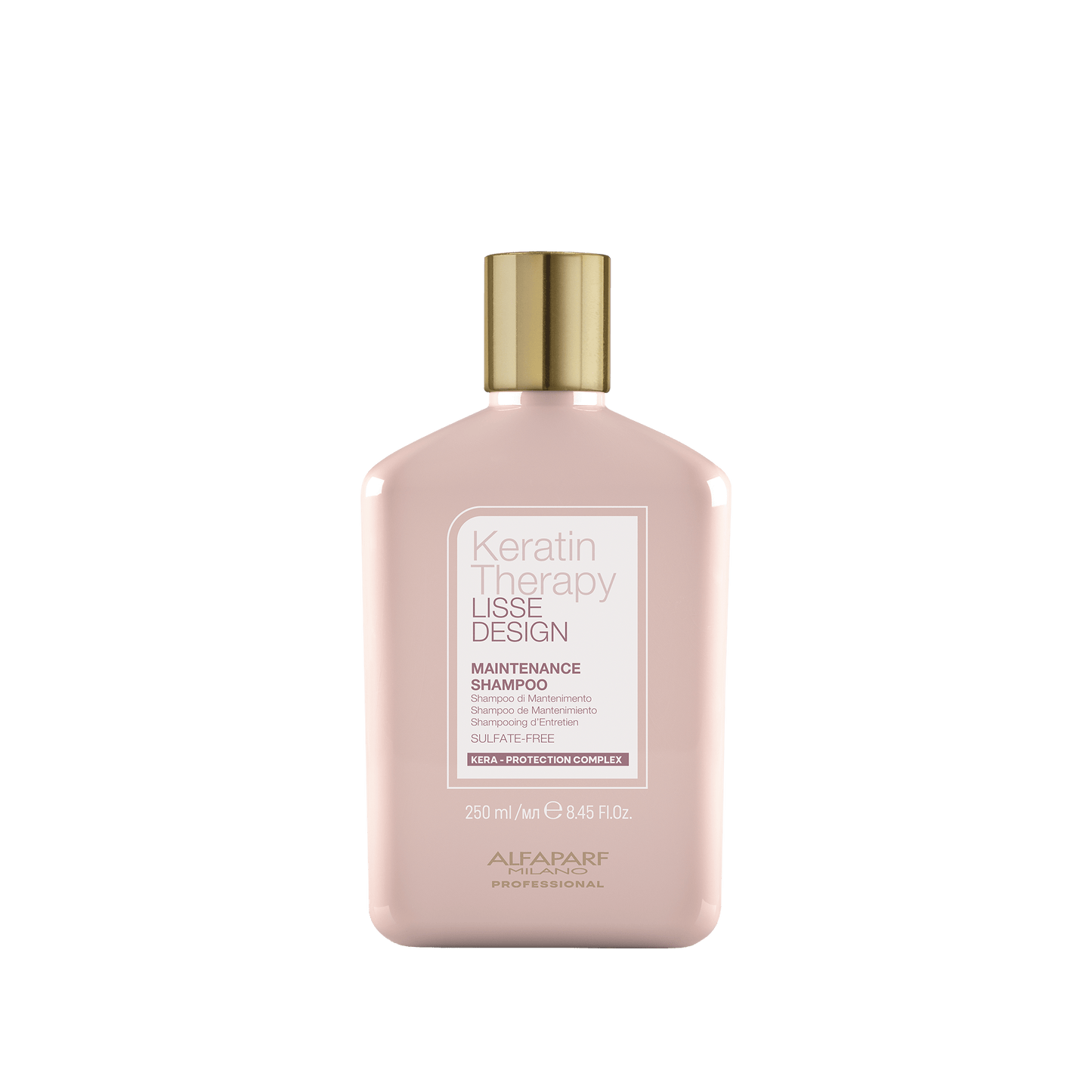 ALFAPARF MILANO Lisse Design Keratin Shampoo for Damaged Hair - Anti-Frizz - Maintains Brazilian Keratin Therapy - Smoothing, Straightening and Hydrating with Collagen