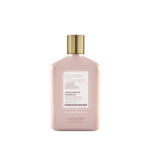 ALFAPARF MILANO Lisse Design Keratin Shampoo for Damaged Hair - Anti-Frizz - Maintains Brazilian Keratin Therapy - Smoothing, Straightening and Hydrating with Collagen