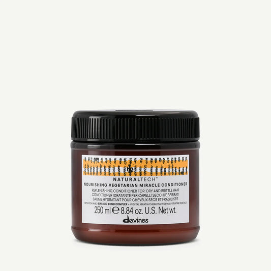 Davines Naturaltech NOURISHING Vegetarian Miracle Conditioner, Moisturize And Hydrate Brittle And Unstructured Hair, Add Softeness While Brightening