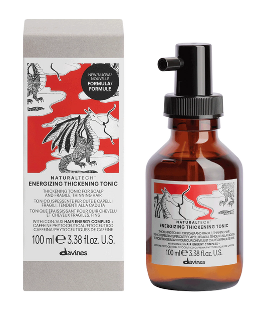 Davines Naturaltech ENERGIZING Thickening Tonic, Light Leave-In Treatment For Full-Bodied Shine