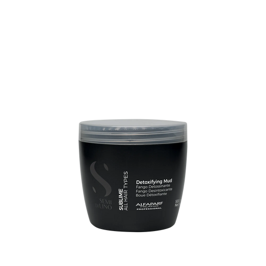 Alfaparf Milano Semi Di Lino Sublime Detoxifying Deep Cleansing Mud Treatment - Safe on Color Treated Hair - Clay-Based Detox for Hair