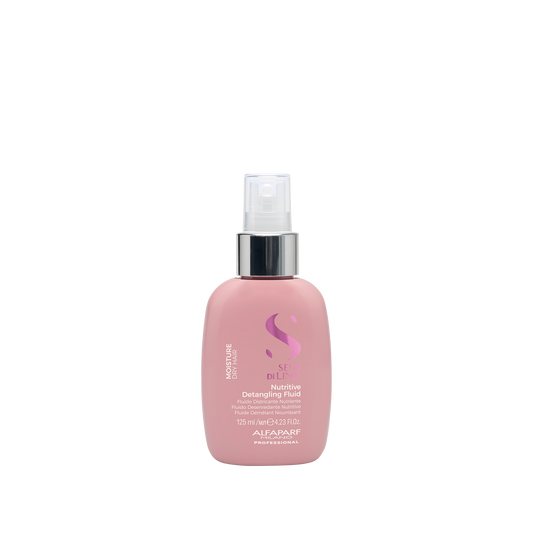 Alfaparf Milano Semi di Lino Moisture Nutritive Leave-In Hair Detangler with Thermal Protection - Professional Detangling Spray Conditioner for Dry Hair