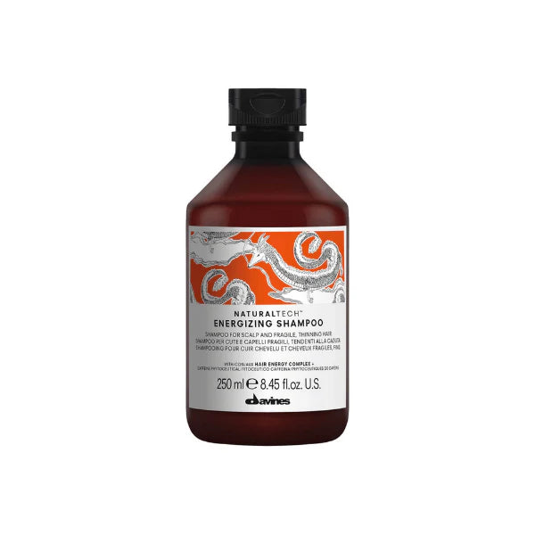 Davines Naturaltech ENERGIZING Shampoo Gentle Cleansing And Protection for Fragile Or Thinning Hair, Revitalize And Energize The Scalp