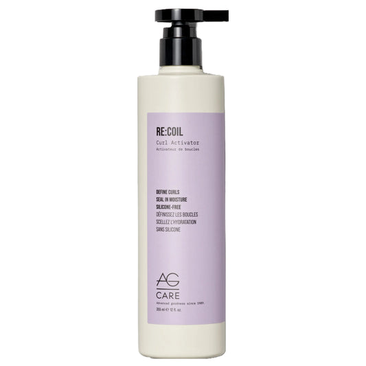 AG Care Re:Coil Curl Activator Curl Cream with Keratin Amino Acids - Ultra-Nourishing Curly Hair Cream for Defined, Healthy Curls
