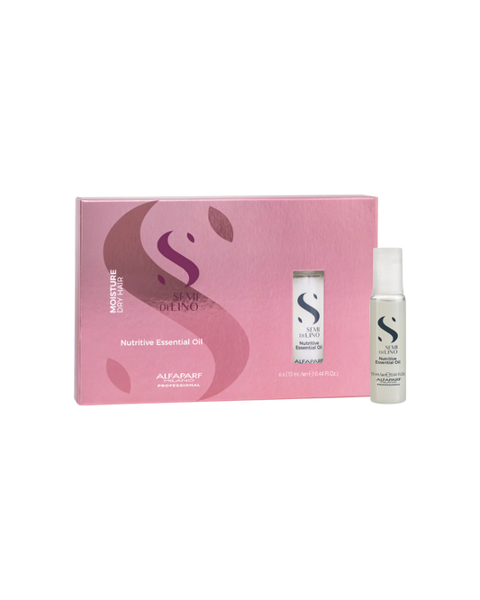 ⁠Alfaparf Milano Semi Di Lino Moisture Nutritive Essential Oil Ampoule And Includes 6 Vials