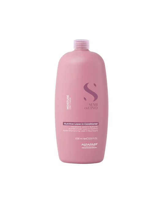 Alfaparf Milano Semi Di Lino Moisture Nutritive Leave-in Sulfate Free Conditioner for Dry Hair - Professional Salon Quality - SLS, Paraben and Paraffin Free