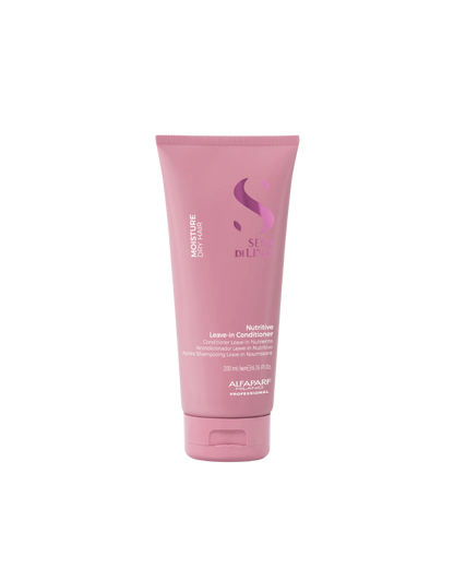 Alfaparf Milano Semi Di Lino Moisture Nutritive Leave-in Sulfate Free Conditioner for Dry Hair - Professional Salon Quality - SLS, Paraben and Paraffin Free