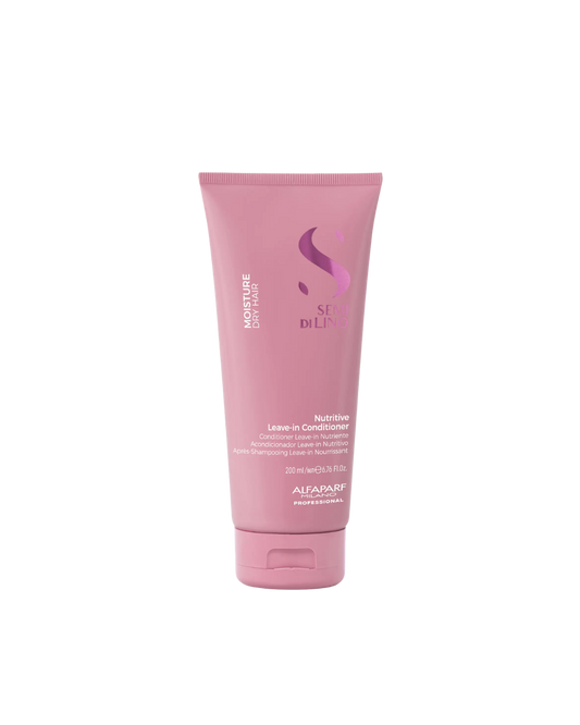 Alfaparf Milano Semi Di Lino Moisture Nutritive Leave-in Sulfate Free Conditioner for Dry Hair - Professional Salon Quality - SLS, Paraben and Paraffin Free