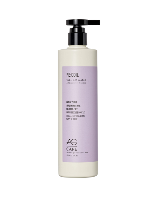 AG Care Re:Coil Curl Activator Curl Cream with Keratin Amino Acids - Ultra-Nourishing Curly Hair Cream for Defined, Healthy Curls